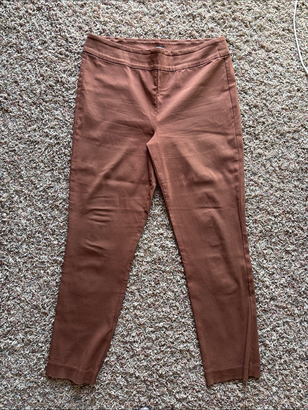 MarlaWynne Slim Knit Pants - Rust